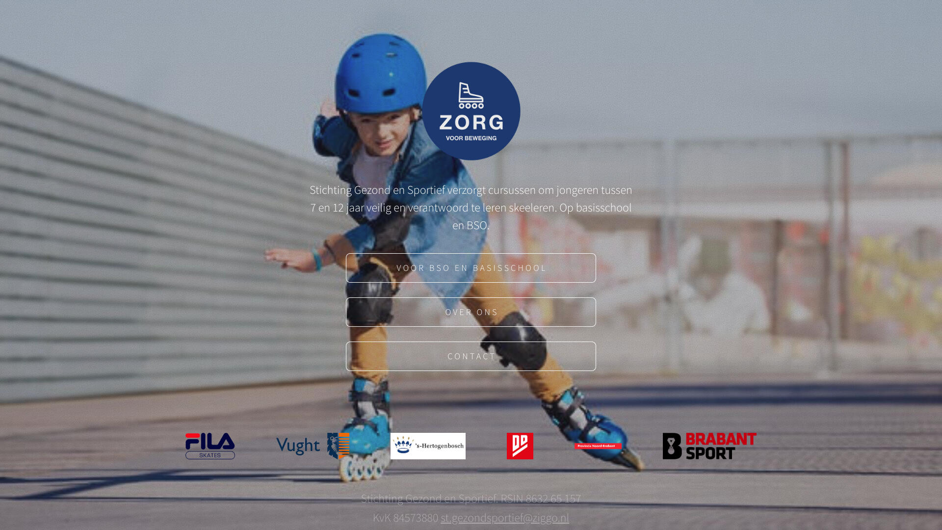 Zorg Voor Beweging Homepage van de nieuwe freestyle website Zorg Voor Beweging